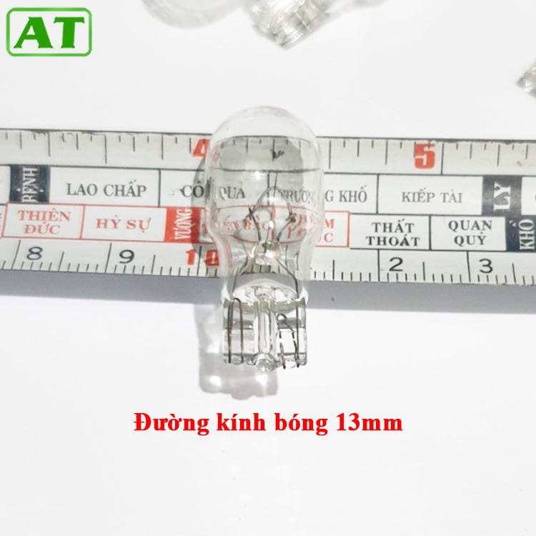 Combo 5 Bóng Đèn T10 12V 10W 1 Tóc Chân Cắm Halogen