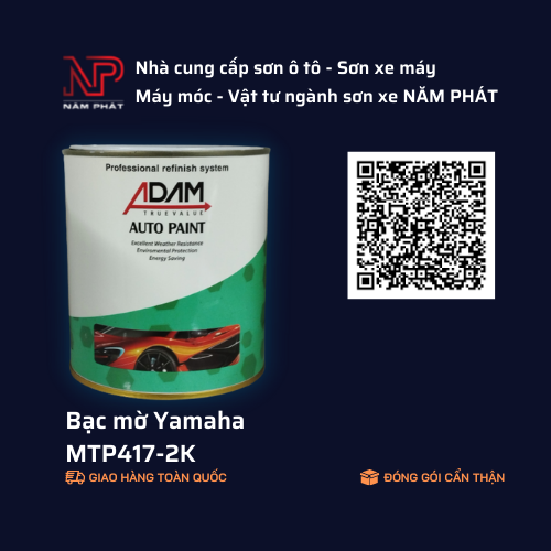 Sơn xe máy màu bạc mờ yamaha MTP417-2K