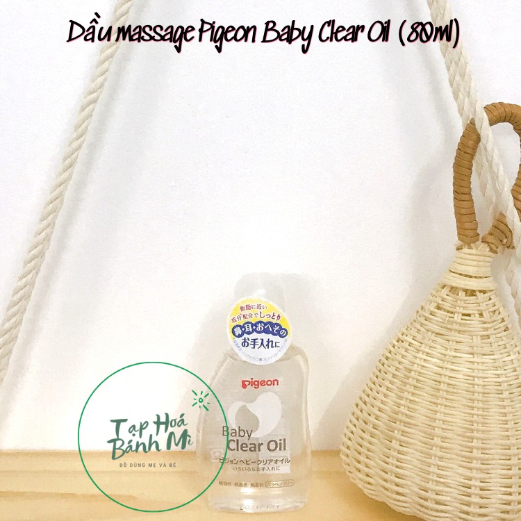 [HCM]Dầu massage Pigeon Baby Clear Oil (80ml)