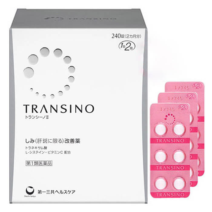 Viên uống Transino Whitening Nhật Bản giảm nám, trắng da Hộp 240 viên