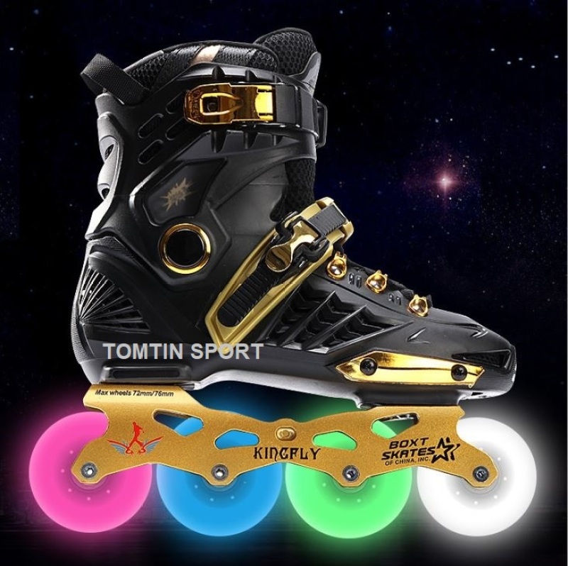 Giày trượt patin người lớn size từ 38-44 với 8 bánh phát sáng chính hãng Weiqui Kingfly phù hợp với nam và nữ, quà tặng sinh nhật và năm mới [TOMTIN SPORT]