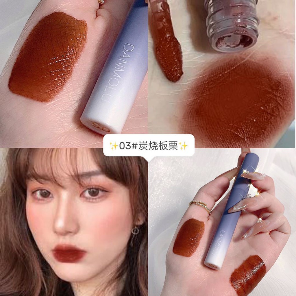 Sét 5 Cây Son Lỳ Danmolu Siêu Mịn, Mềm Môi Cực Lỳ