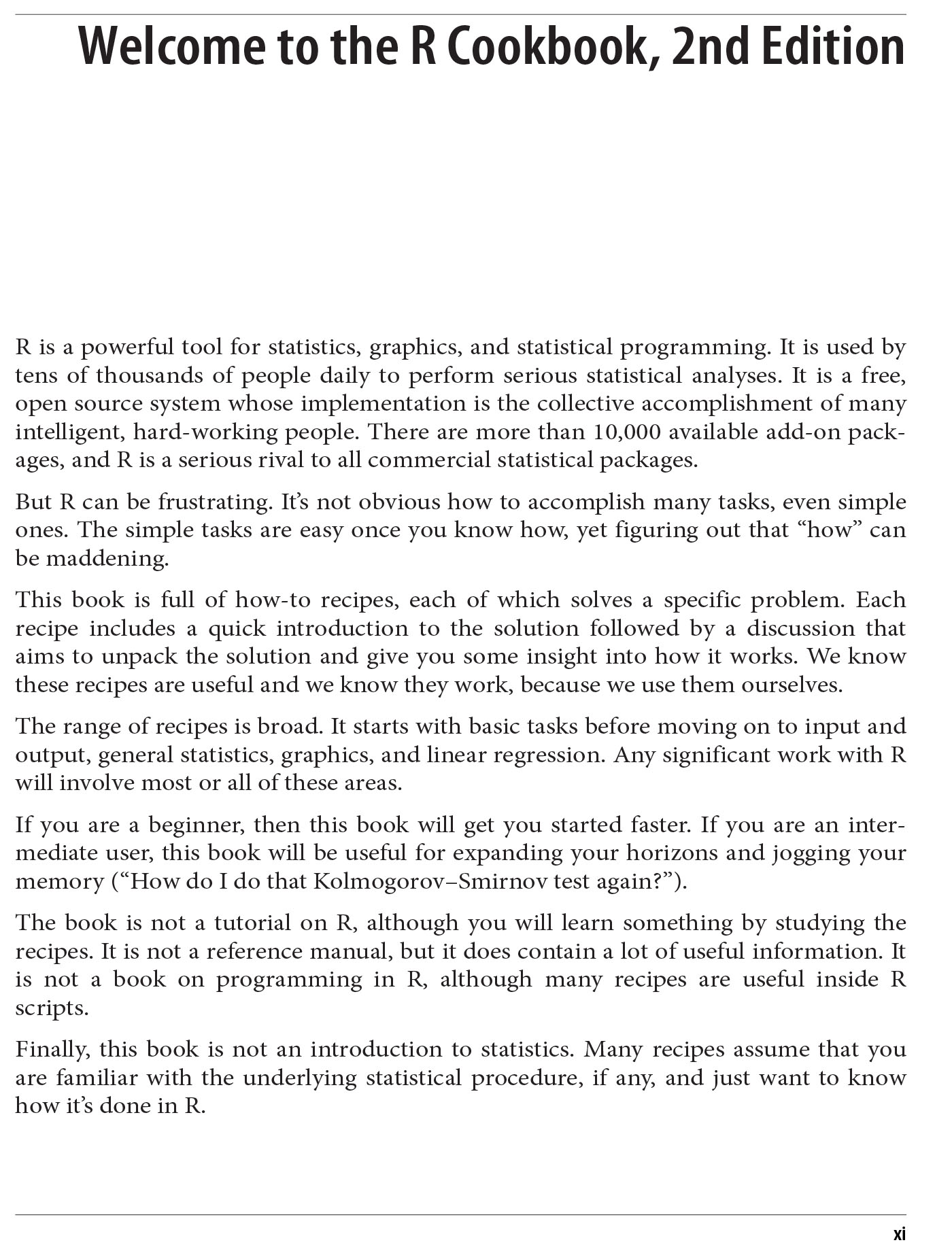 R Cookbook Proven Recipes for Data Analysis, Statistics, and Graphics
