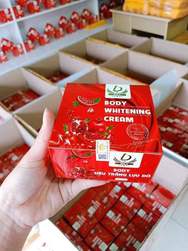 Kem dưỡng trắng Body siêu trắng lựu đỏ Duly..