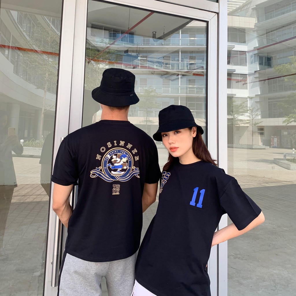 Mũ Bucket trơn đen phong cách hàn