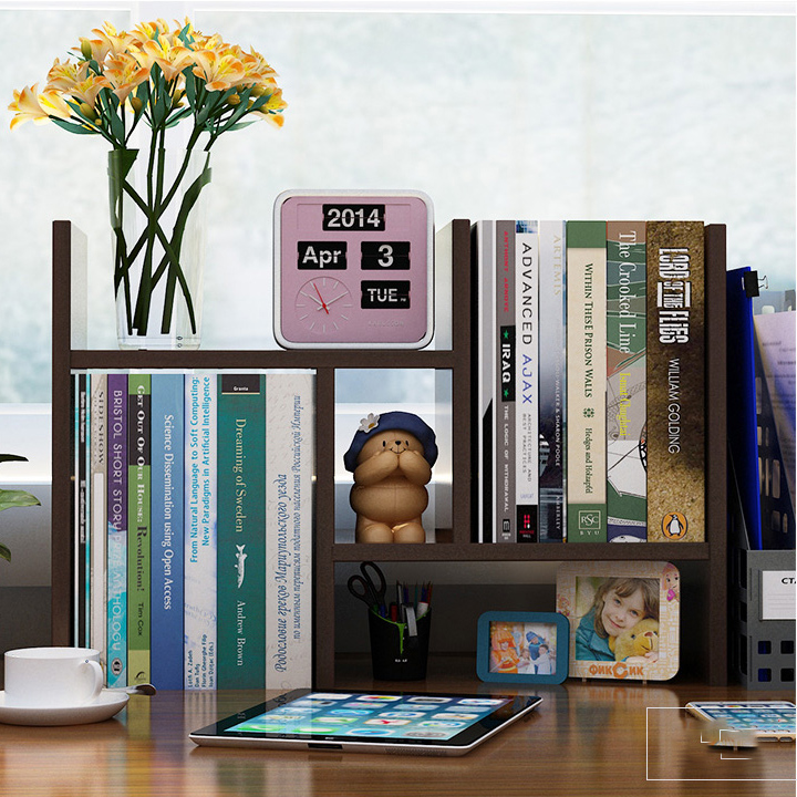 [HCM]KỆ SÁCH MINI ĐỂ BÀN LẮP GHÉP ĐA NĂNG BẰNG GỖ NHIỀU NGĂN TIỆN LỢI