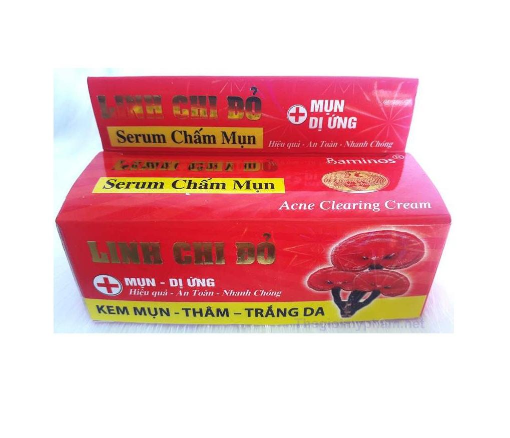 serum linh chi đỏ mụn – Thâm – Trắng da LINH CHI ĐỎ 10ml