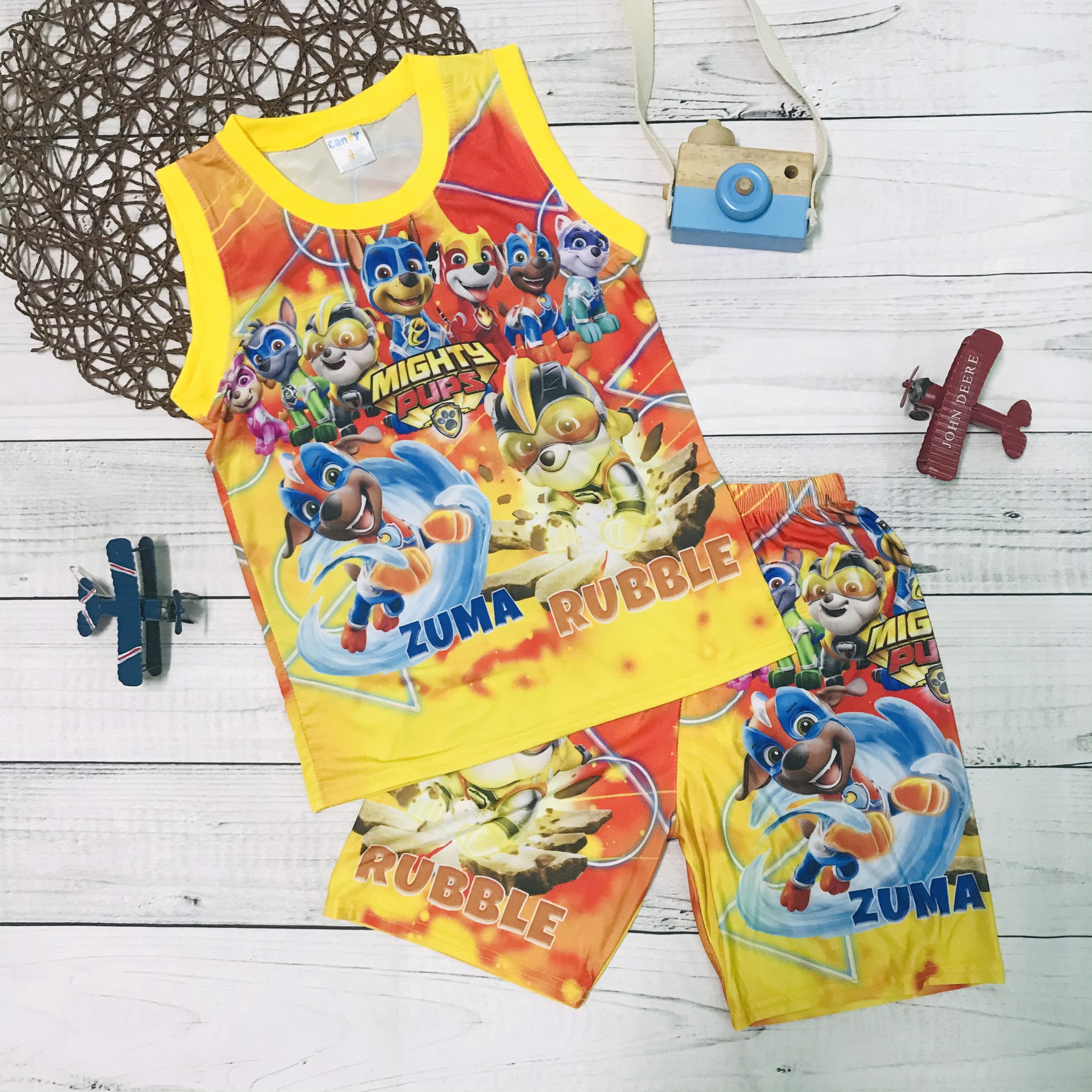 Bộ thun lạnh sát nách Chó Cứu Hộ