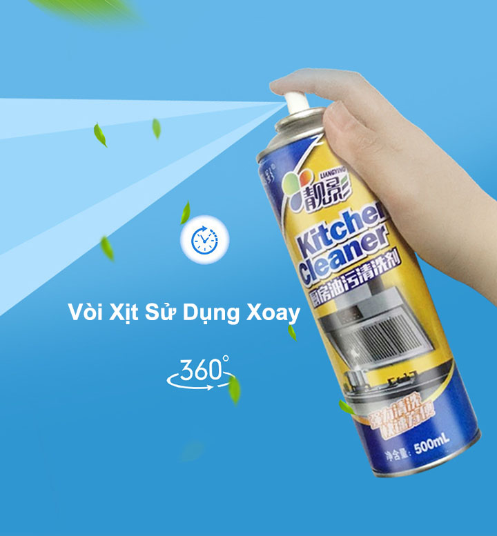 Chai Xịt Tẩy Rửa Đa Năng Kitchen Cleaner 500ml