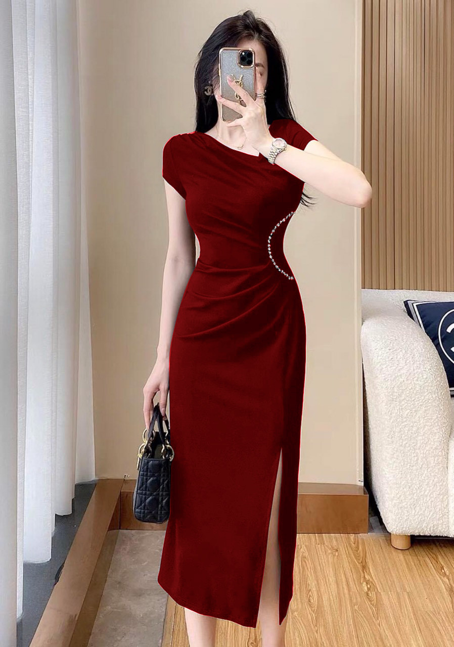 [HCM]Đầm dạ hội trễ vai sang trọng