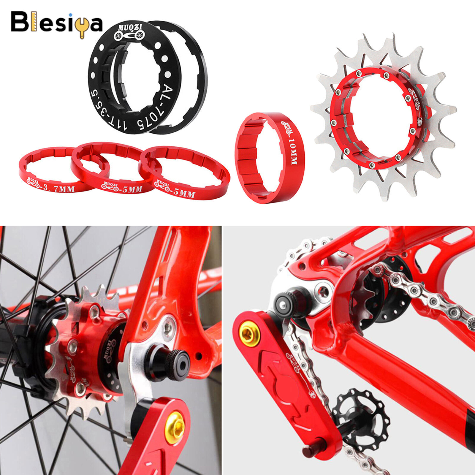 Blesiya Bộ Bánh Đà Đơn Tốc Độ 15T Cho Xe Đạp Bộ Chuyển Đổi Xe Đạp Leo Núi