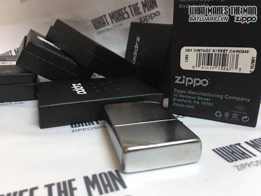 Bật lửa Zippo 267 – Zippo Vintage Street Chrome