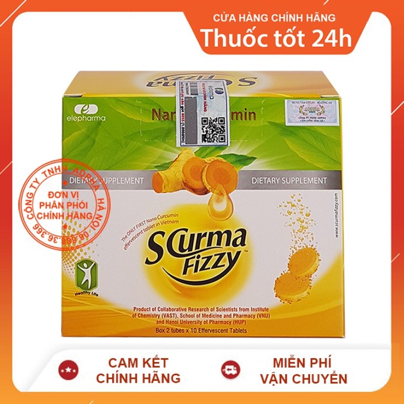 Viên sủi SCurma Fizzy - Nano Curcumin