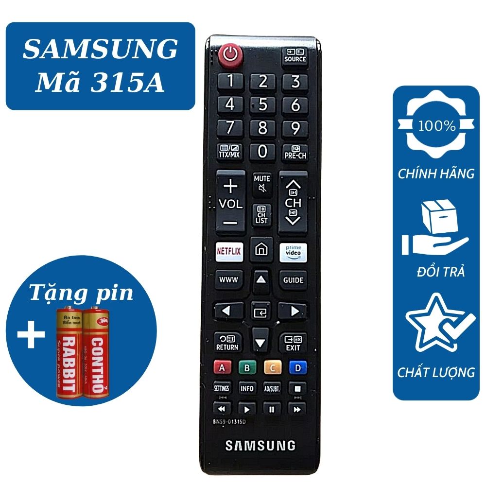 Điều khiển, Remote Tivi SAMSUNG mã BN59-01315A