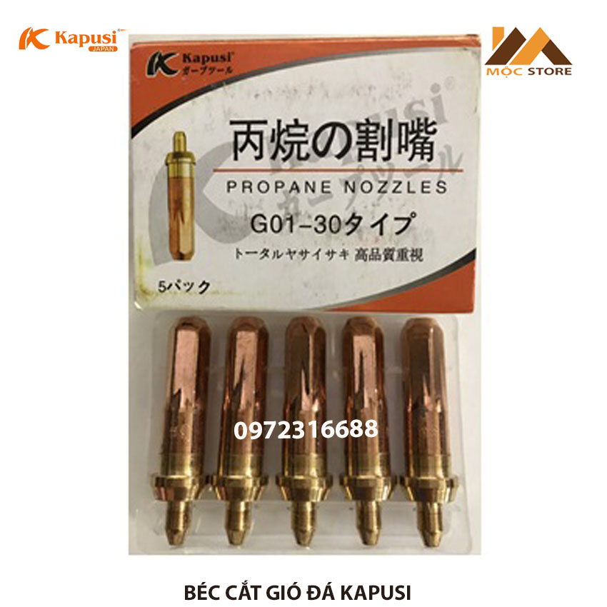 5 béc cắt gió đá kapusi japan, đủ số từ số 1 đến số 3