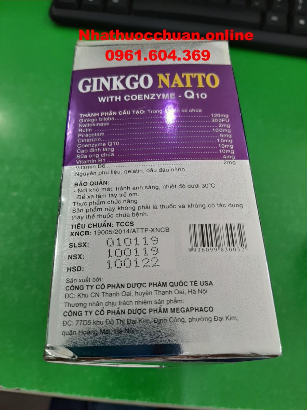Ginkgo natto with coenzyme Q10