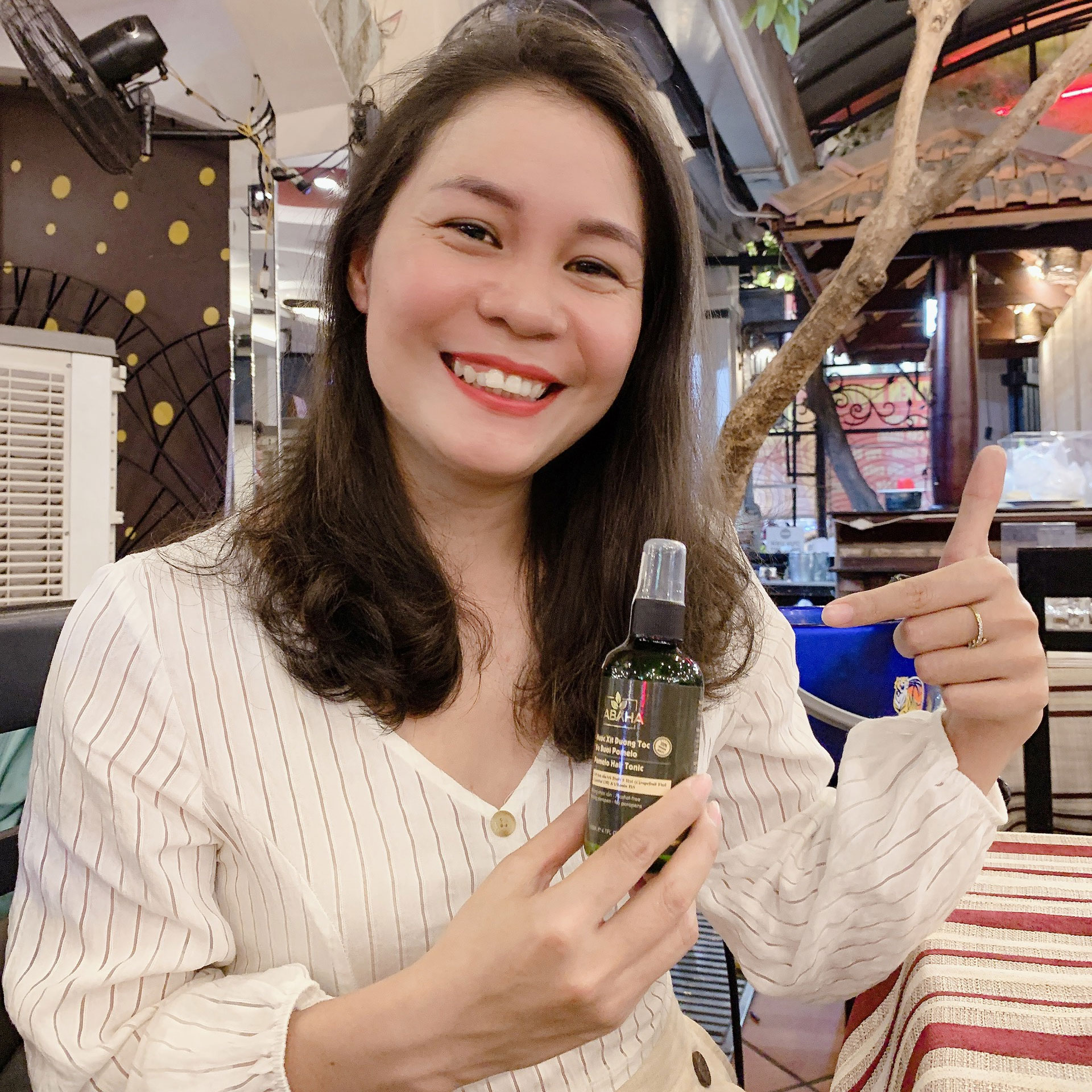 [HCM]Xịt mọc tóc tinh dầu bưởi Pomelo Tabaha 120ml giảm rụng tóc sau sinh