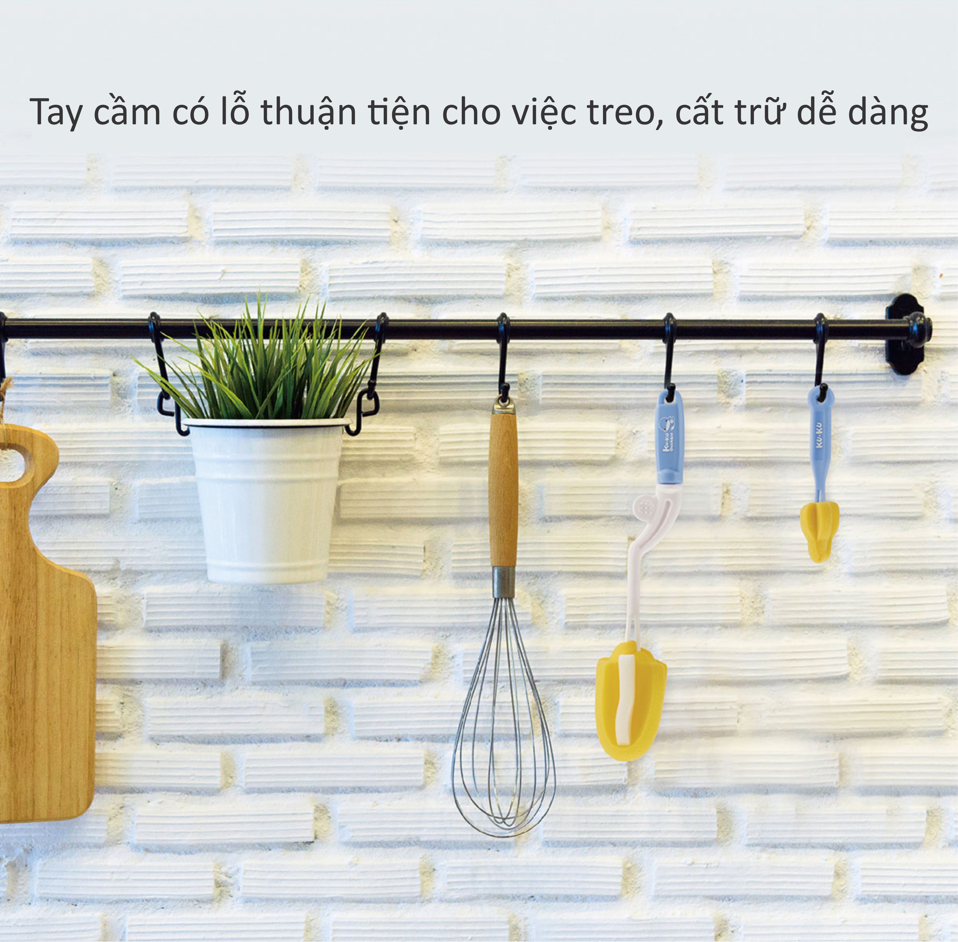 Bộ 2 cọ rửa bình sữa KUKU KU5343A