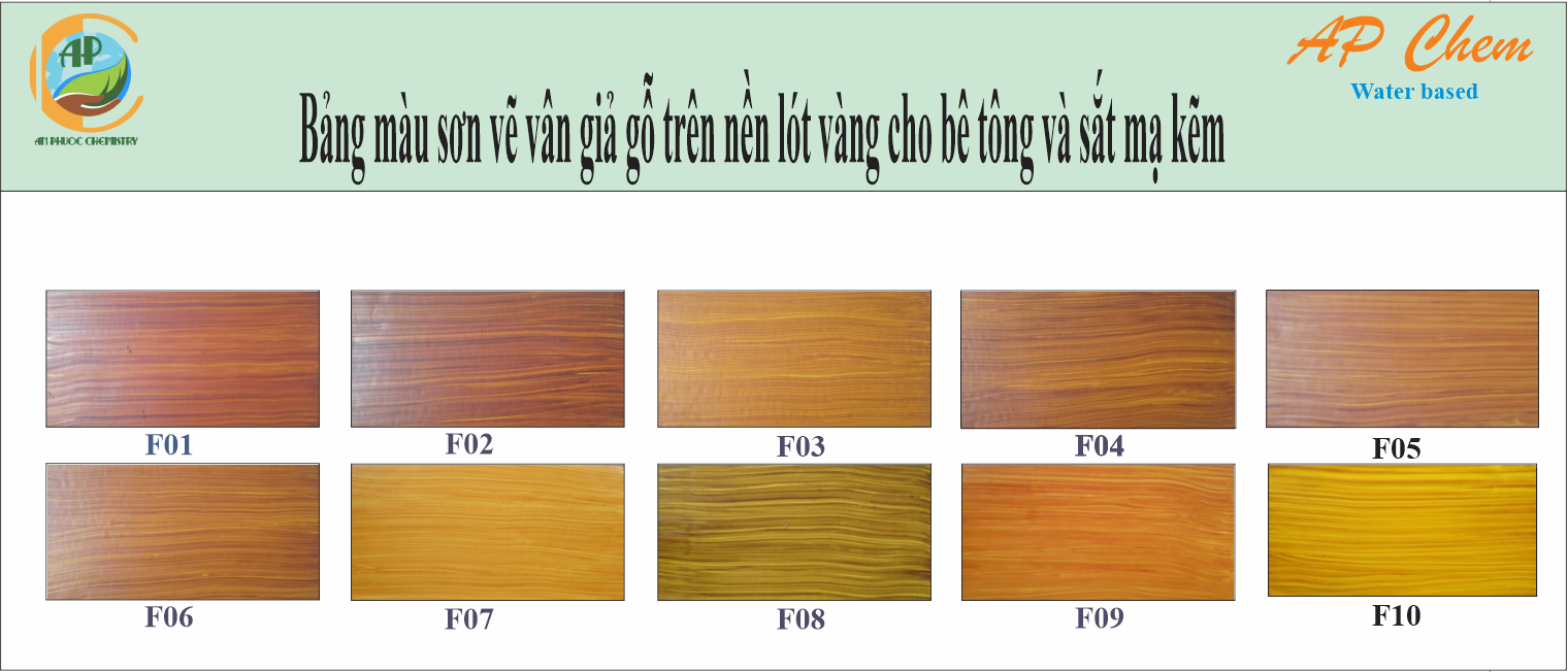 SƠN GIẢ GỖ BÊ TÔNG - Chọn bảng màu
