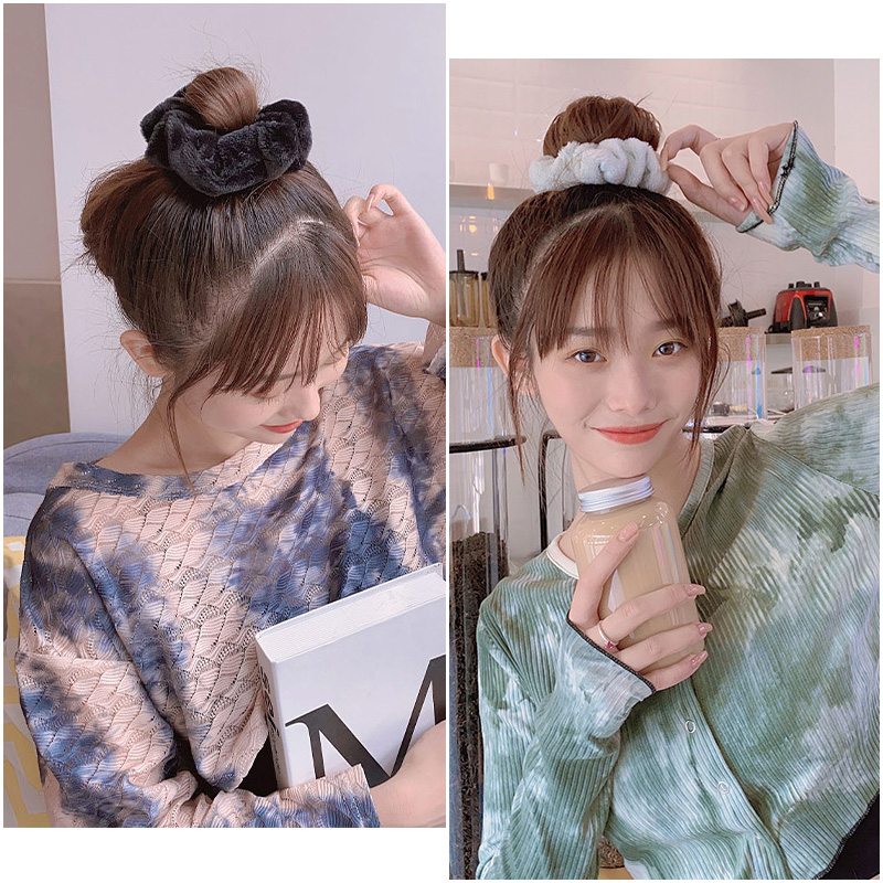 HCM Dây cột tóc lông nhung Mềm mịn CUTE scrunchies - KAShop