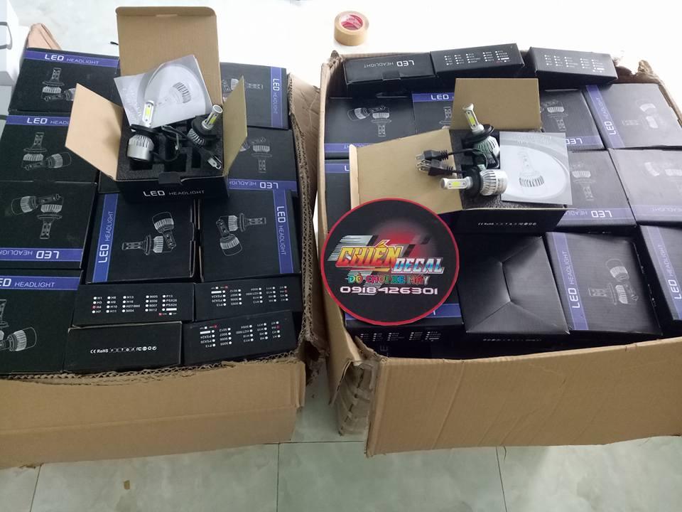 đèn led pha c6 3 tim,chân cắm h4,lắp nhiều loai xe.