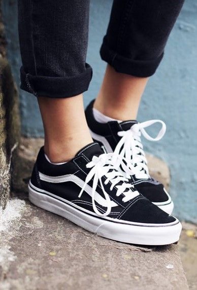 [FULL BOX] Giày thể thao sneaker Vans Old Skool Classic Black/White - Trắng/Đen