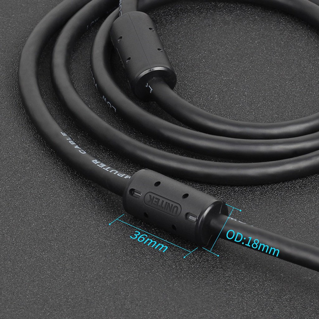 Cáp Vga 1.5M Unitek 2 Đầu Đực Y-C503A Azone.