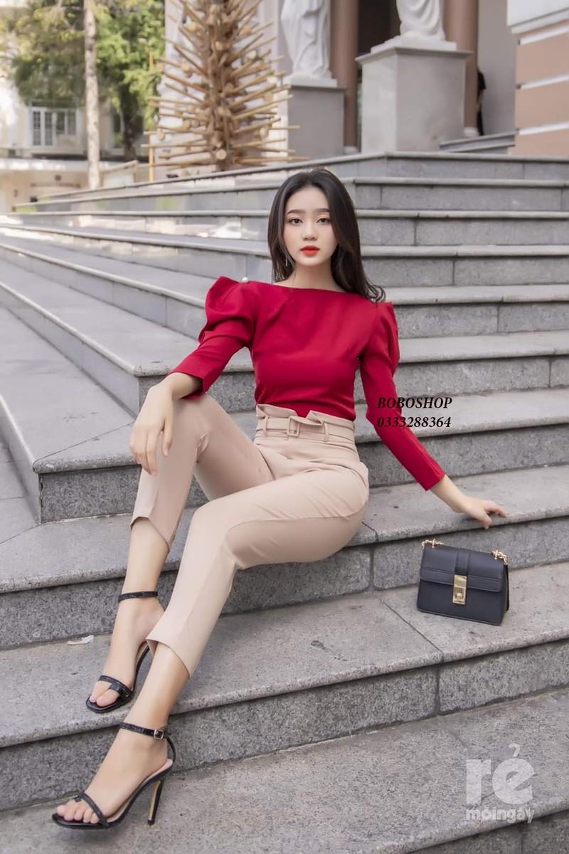 [HCM]ÁO CỔ THUYỀN TAY PHỒNG