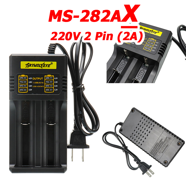 [HCM]Sạc pin 18650 16340 14500 26650 Sky
