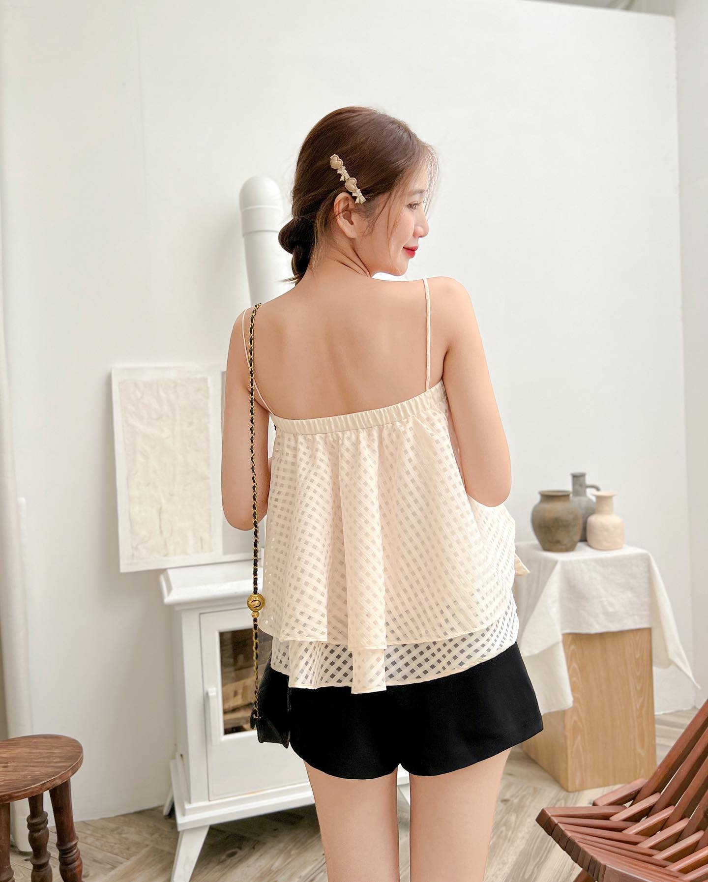 Áo NINA - Áo 2 dây form babydoll