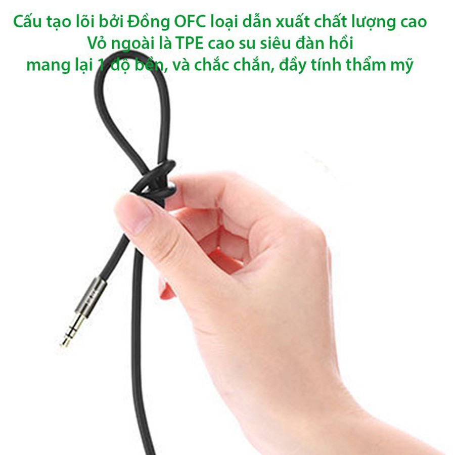 Cáp Audio 3.5mm ra 2 đầu hoa sen Ugreen 10583 dài 1.5m  - HapuStore