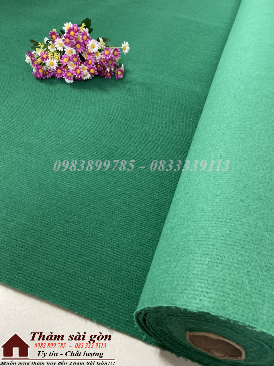[2mx0.5m] [KHO THẢM NỈ] THẢM NỈ TRẢI SÀN, SỰ KIỆN XANH LÁ