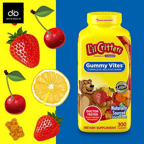 Kẹo Dẻo Lil Critter Gummy Vites Complete Multivitamin 300 viên