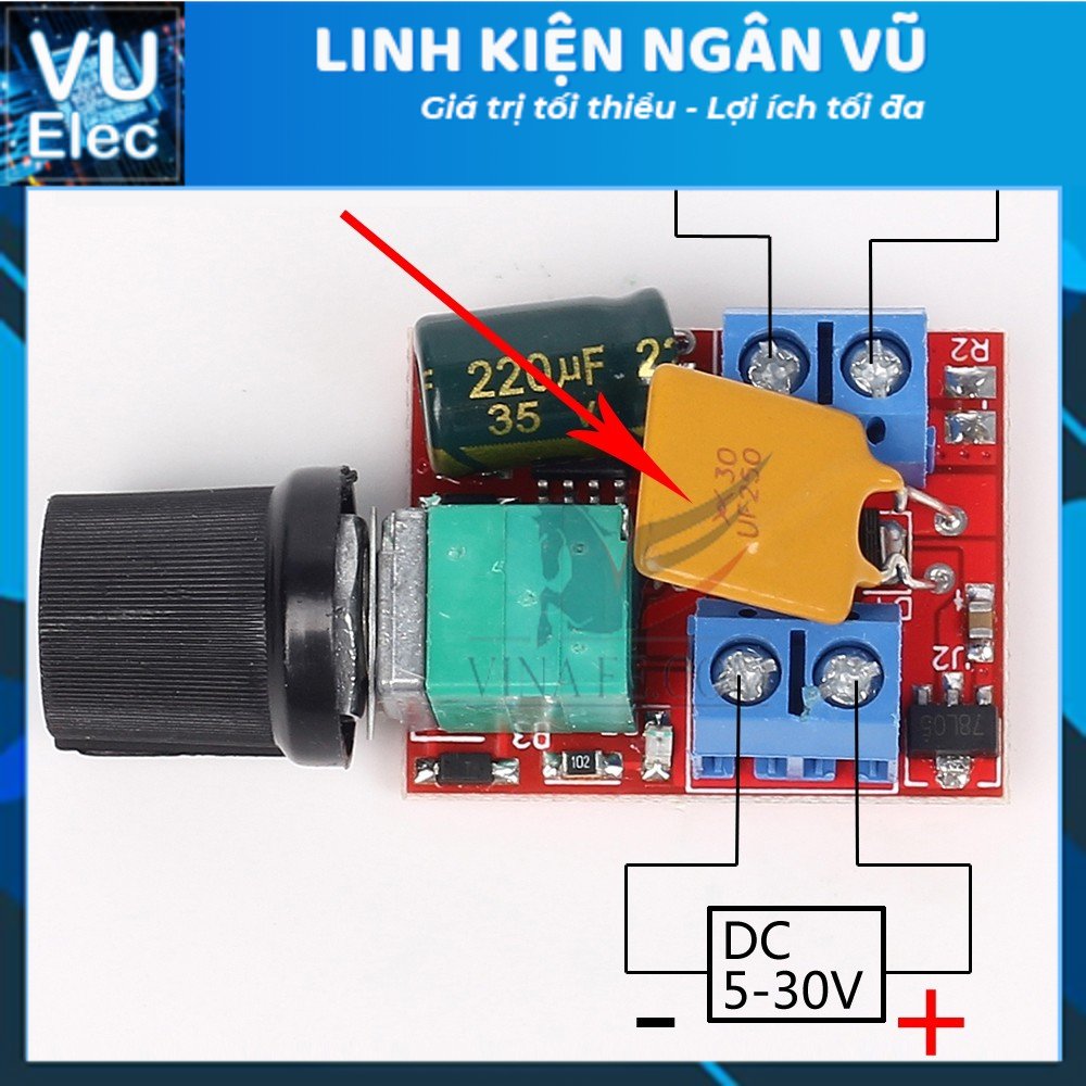 Dimmer dc4.5-35v 5a mini dr5mn