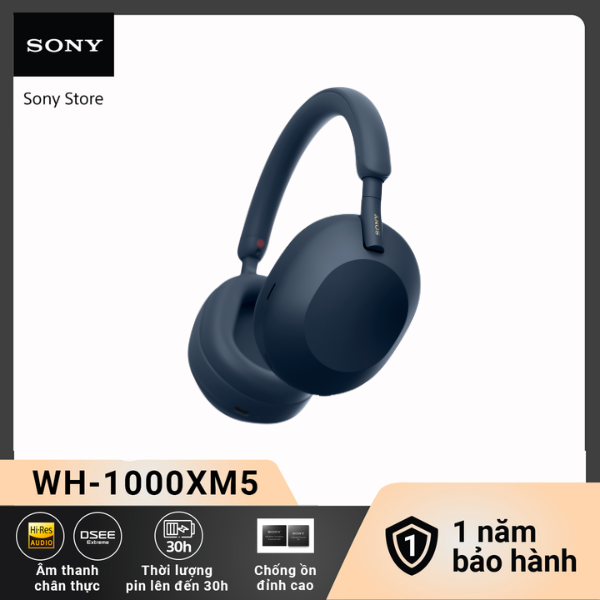 Tai nghe Sony không dây có công nghệ chống ồn WH-1000XM5