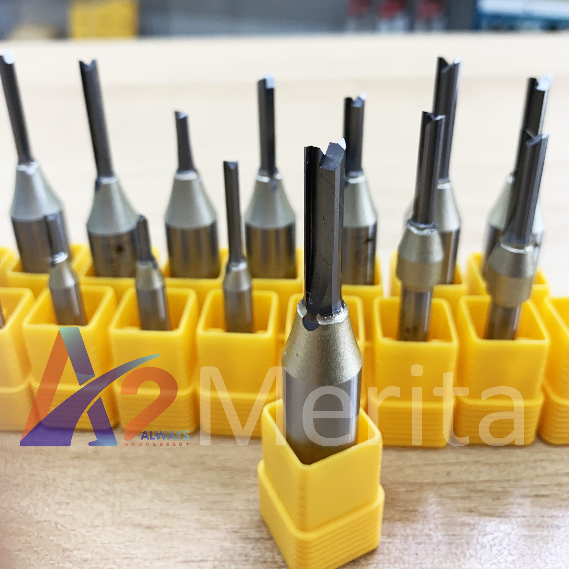 Milling Bits, Drill Bits, Straight Tct Cutting Bits with 1/4 Inch (6.35mm) and 1/2 Inch (12.7mm) Shanks Arden (Optional Sizes - Retail Price for 1 Bit)