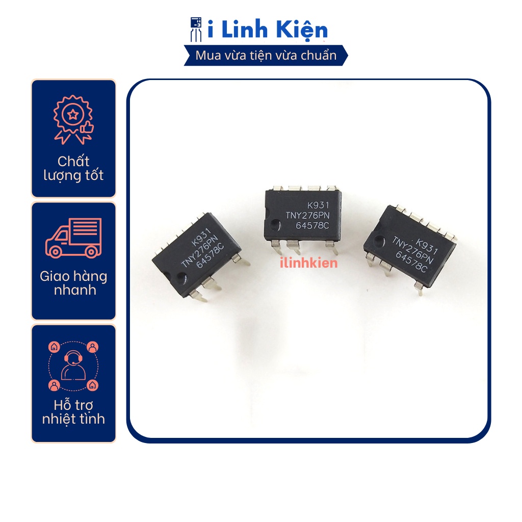 Ic nguồn TNY276PN DIP-7 chính hãng Power Integrations