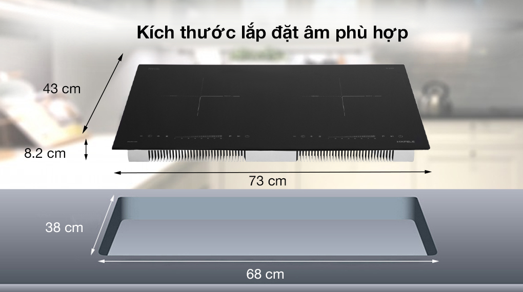 [Miễn Phí Lắp Đặt] Bếp từ âm 2 vùng nấu Hafele HC-I2732A (536.61.726)| BH chính hãng 36 tháng