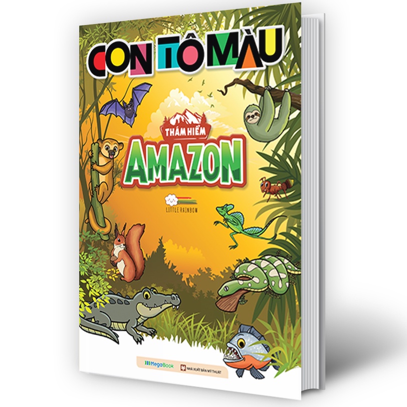 Sách Con tô màu: Thám hiểm Amazon - Megabook