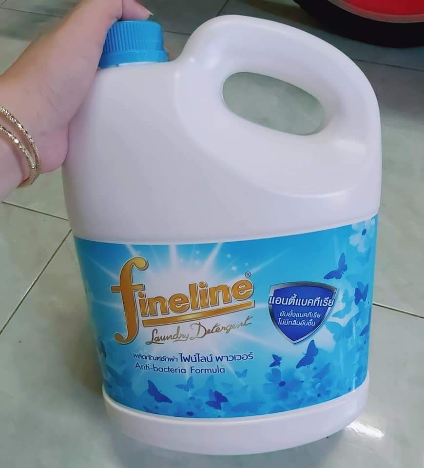 [HCM]NƯỚC GIẶT XẢ FINELINE 3000ML THÁI LAN (MÀU XANH)