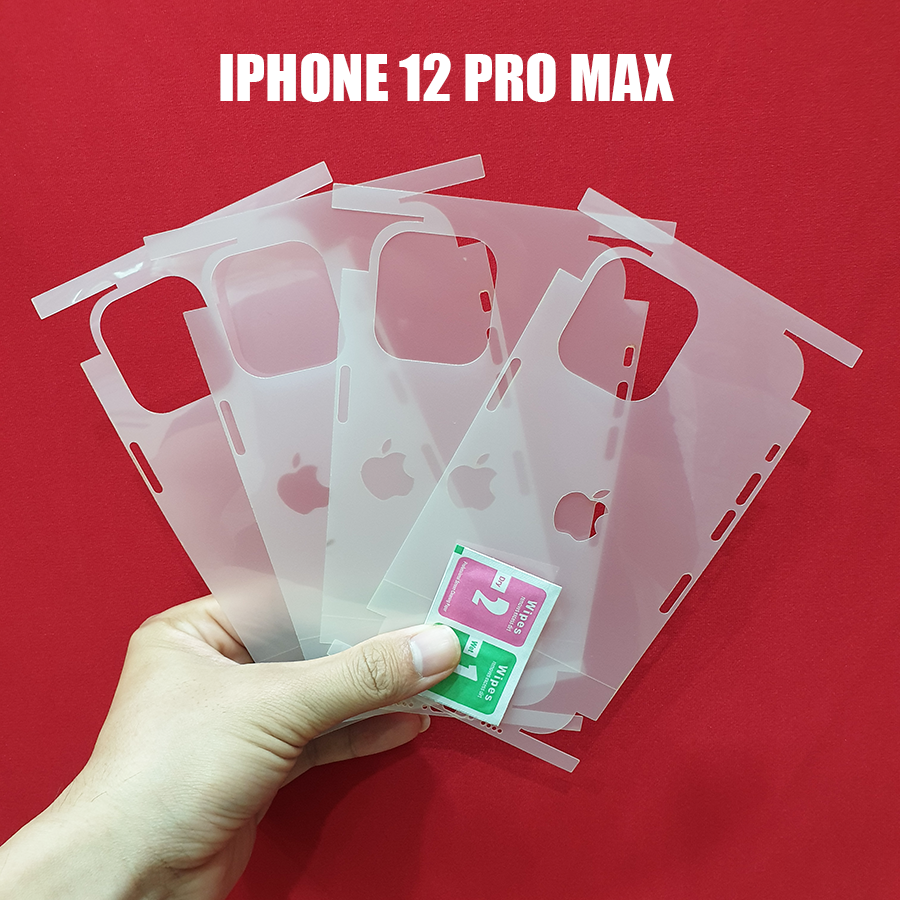 Dán ppf full lưng viền 3 lớp cho iphone 12 pro max