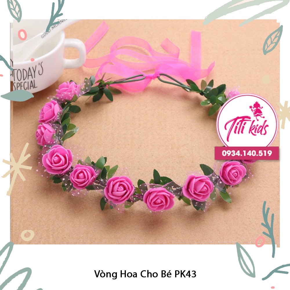 VÒNG HOA ĐỘI ĐẦU CHO BÉ GÁI TITIKIDS PK43