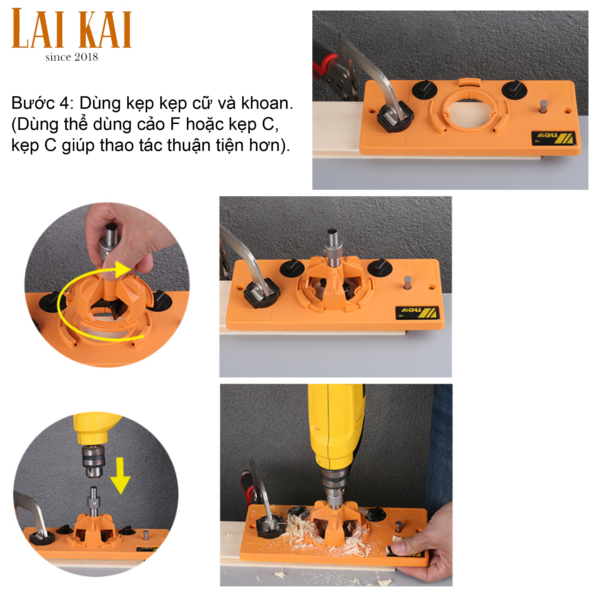 [HCM]Cữ khoan bản lề bật