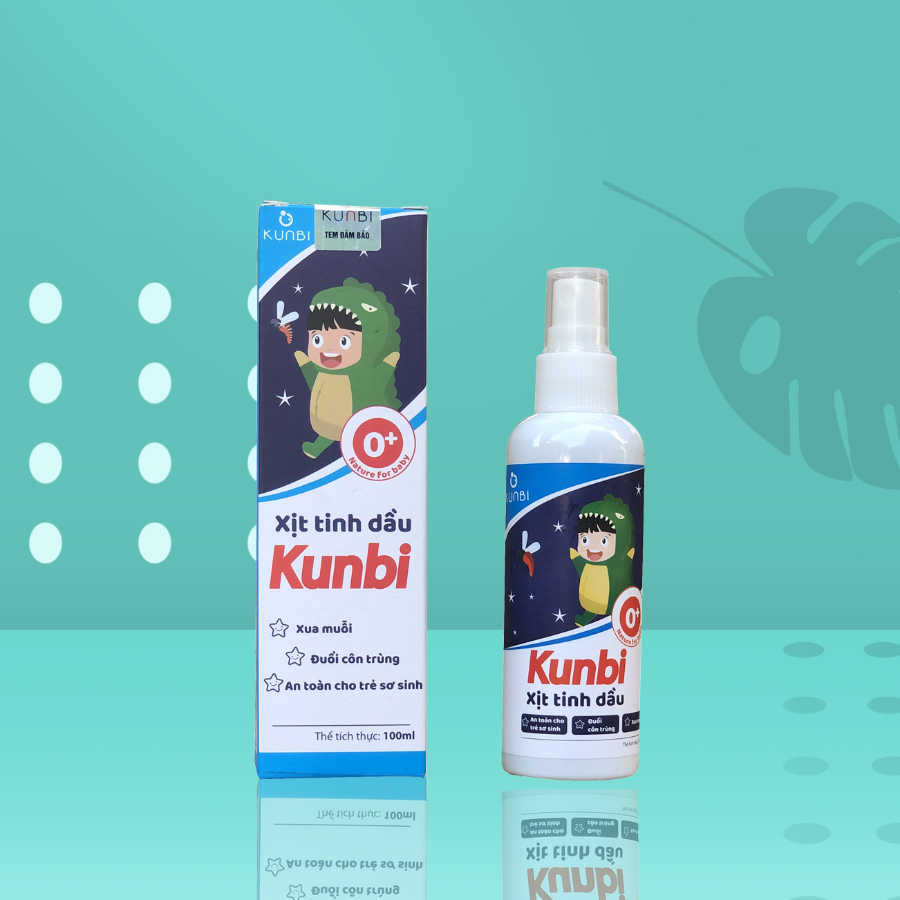 Xịt tinh dầu đuổi muỗi và côn trùng Kunbi