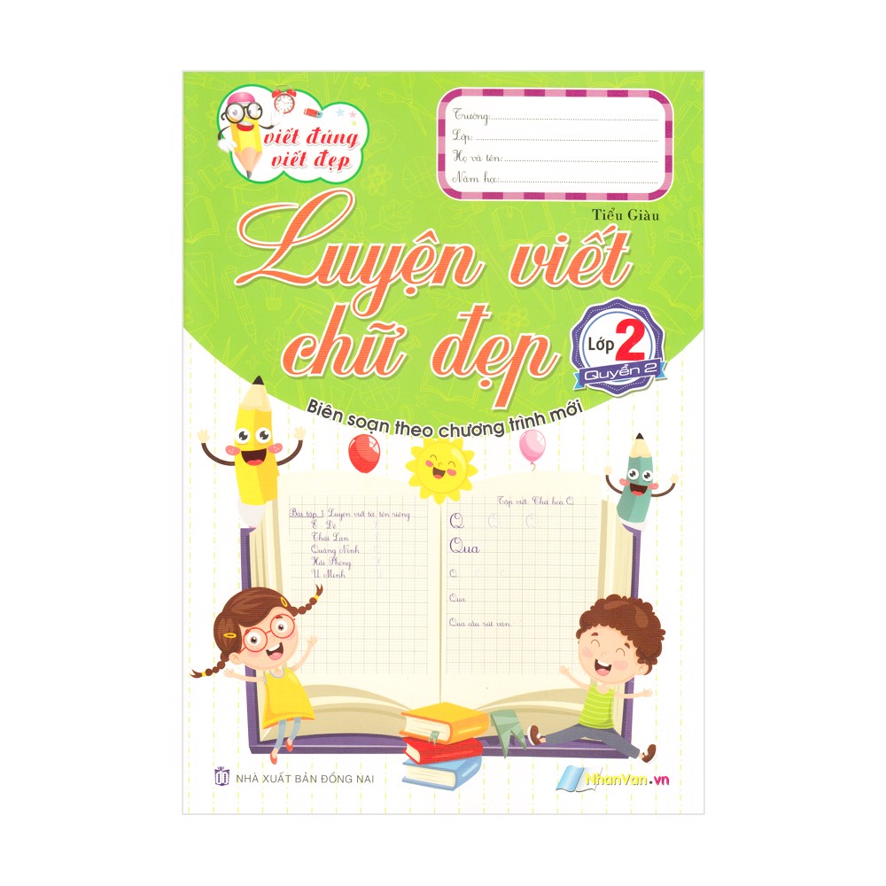 Sách - Viết Đúng Viết Đẹp - Luyện Viết Chữ Đẹp - Lớp 2 (Quyển 2) - 8935072952488