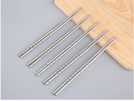 Bộ 5 đôi đũa inox xoắn cao cấp
