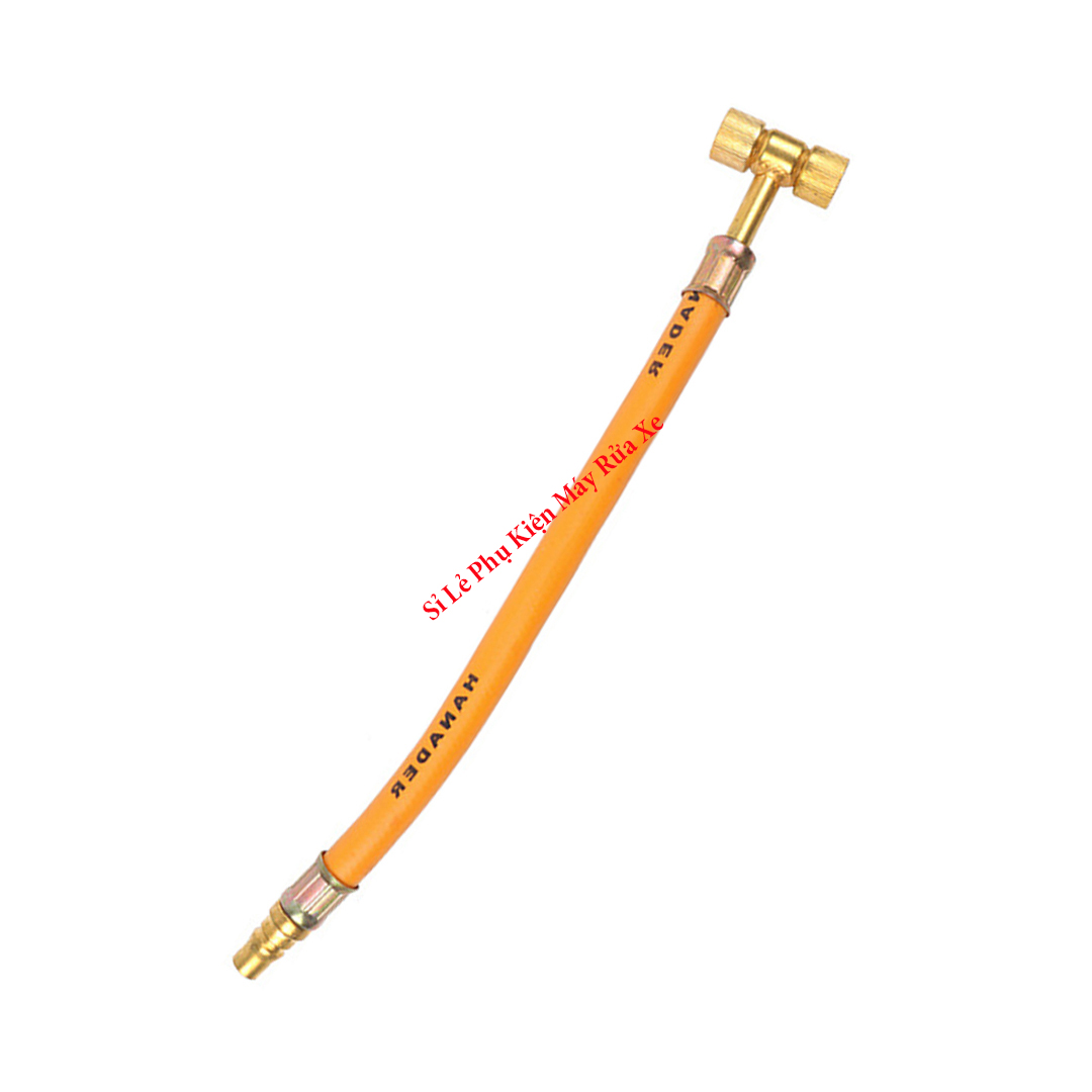 Dây bơm lốp xe ô tô, xe máy 2 đầu búa ( Dài 29cm )