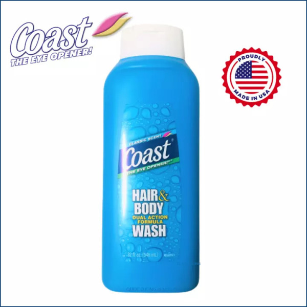[Hàng Mỹ free ship] Sữa tắm và gội Coast 2in1 Hair & Body Wash Classic Scent 946ml - MỸ - Hakii