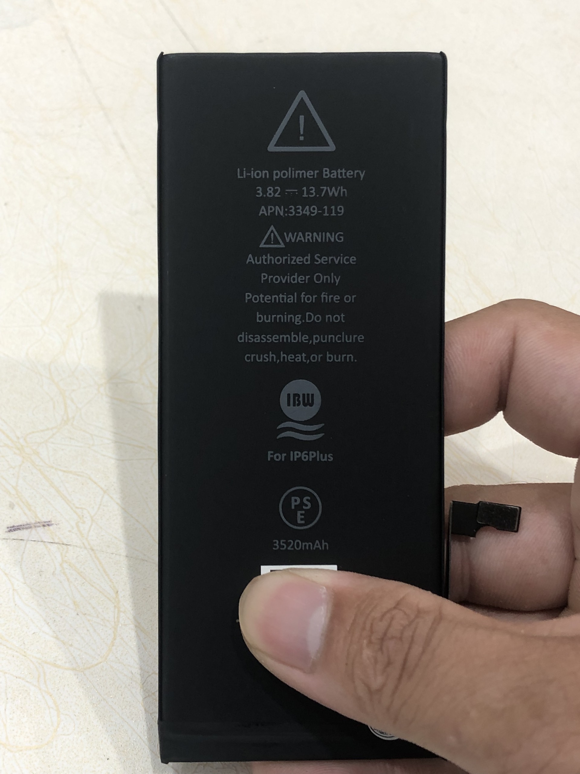 Pin điện thoại tương thích cho ip6p / ip 6p (bảo hành 12 tháng)