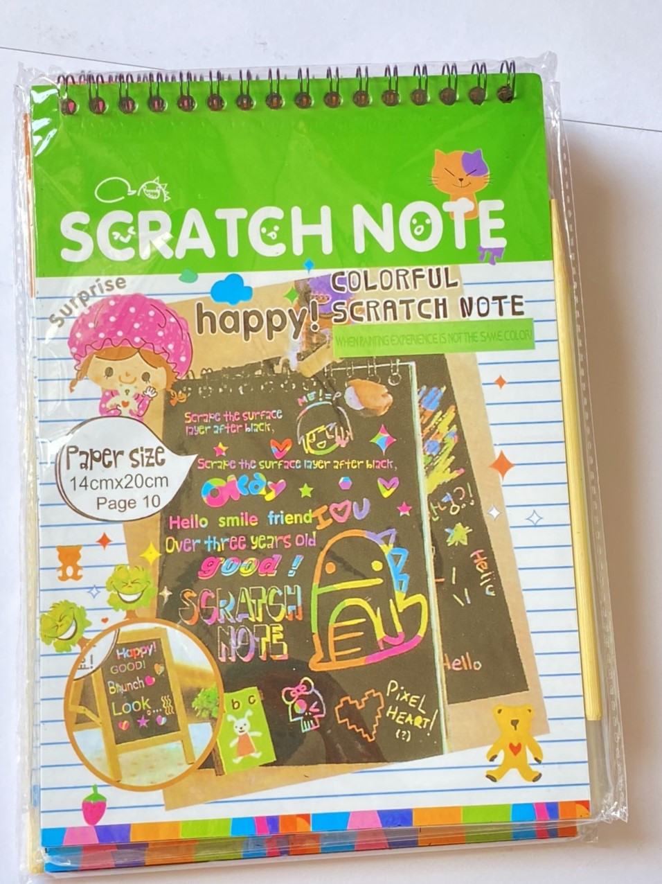 [HCM]Sổ Scratch Note – Sổ Than Ma Thuật Cầu Vồng A6
